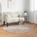 Vidaxl vloerkleden rond huarte beige ø 200 cm polyester