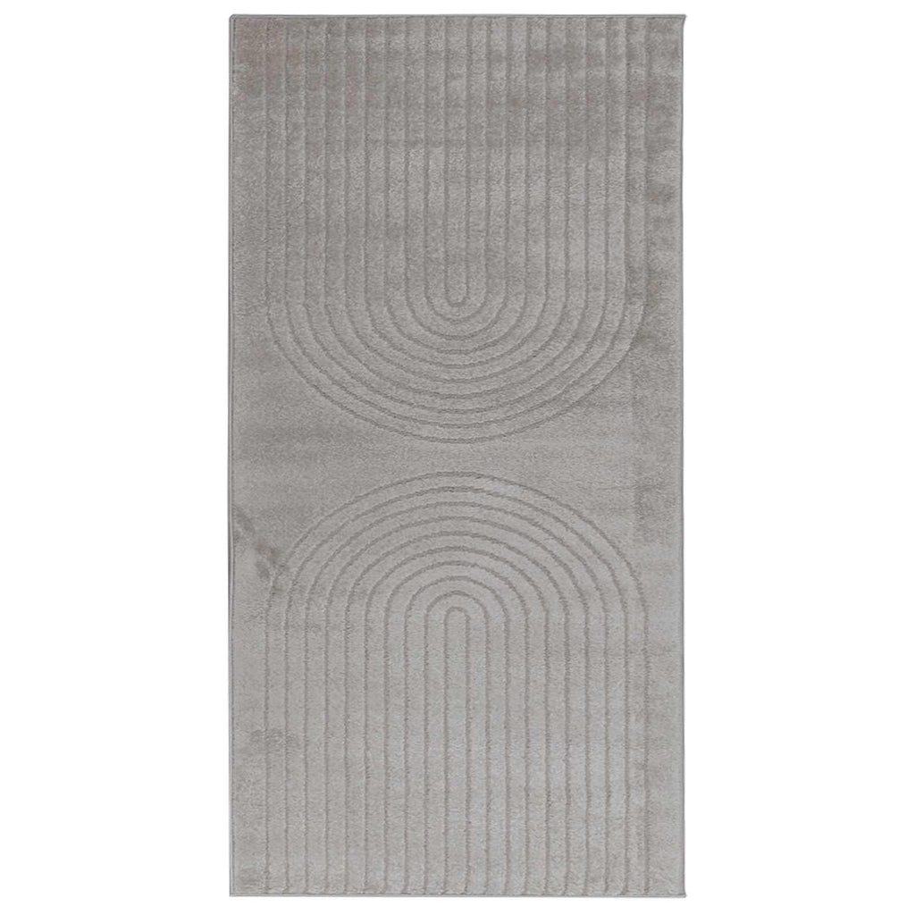 Vidaxl vloerkleden rechthoekig huarte grijs 150 x 80 cm polyester
