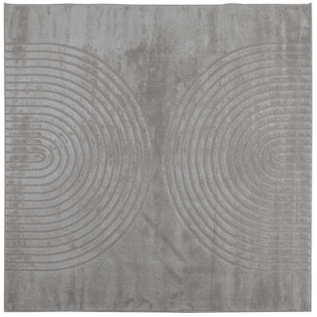 Vidaxl vloerkleden vierkant huarte grijs 200 x 200 cm polyester