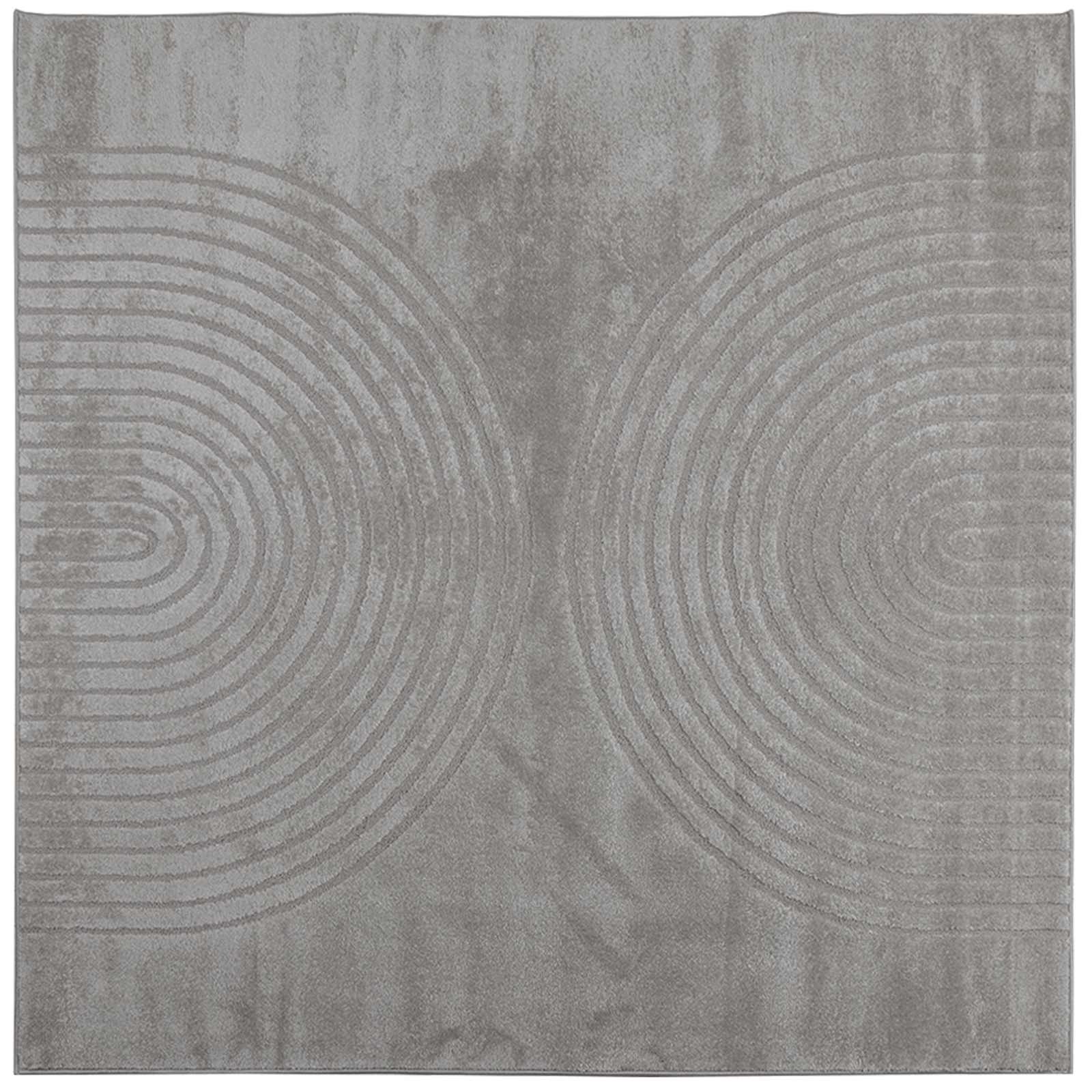 Vidaxl vloerkleden vierkant huarte grijs 200 x 200 cm polyester