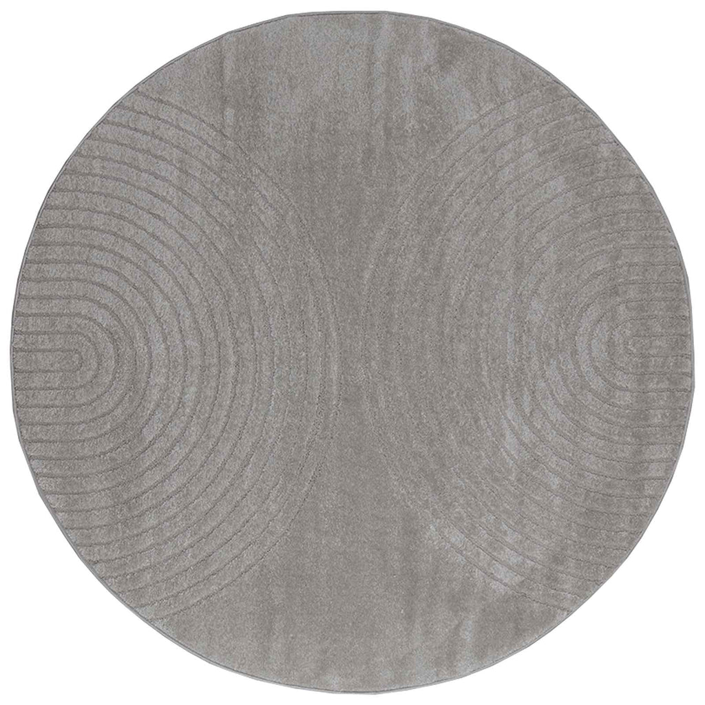 Vidaxl vloerkleden rond huarte grijs ø 120 cm polyester