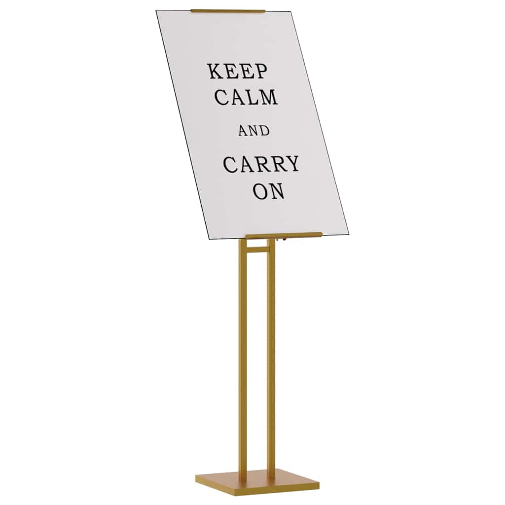 Vidaxl beurs displays 2 pcs goud 26,5 x 26,5 x 150 cm staal