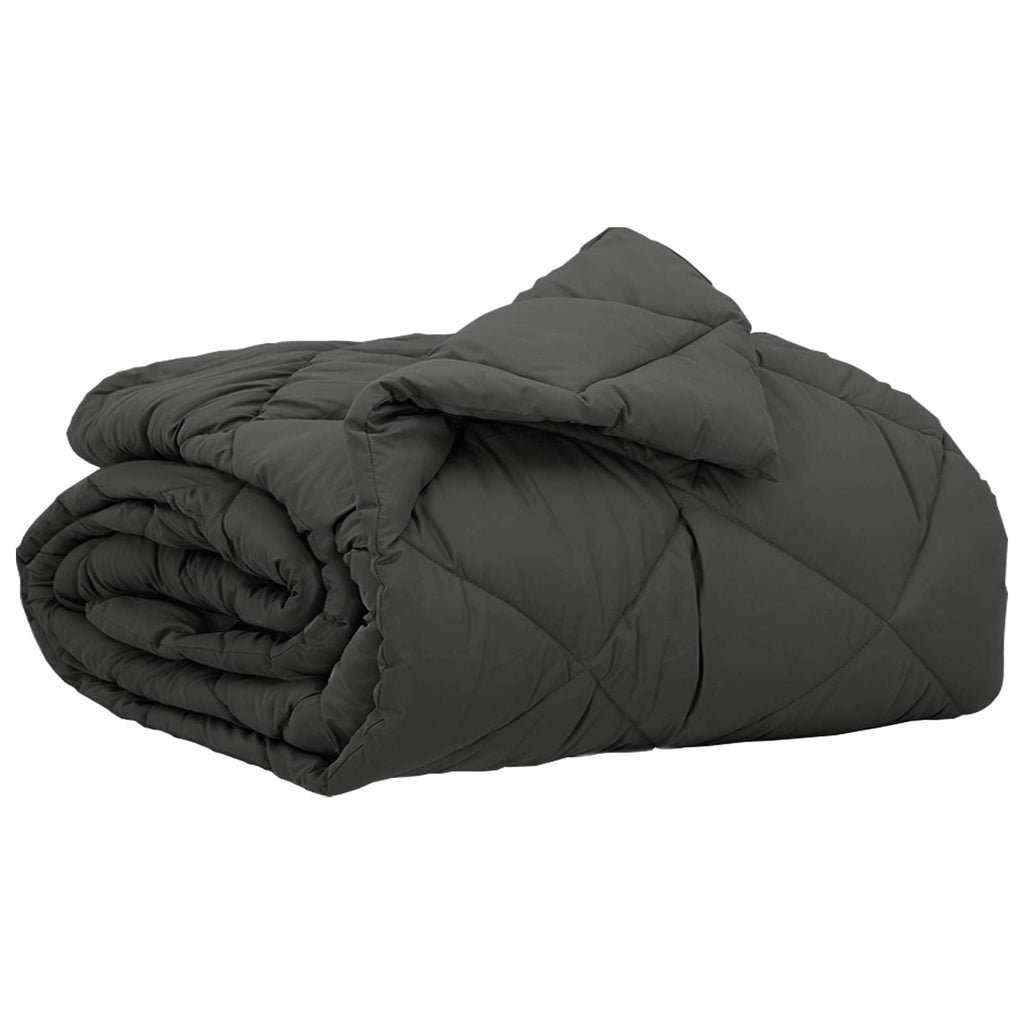 Vidaxl zomer dekbed antraciet 200 x 155 cm microfiber