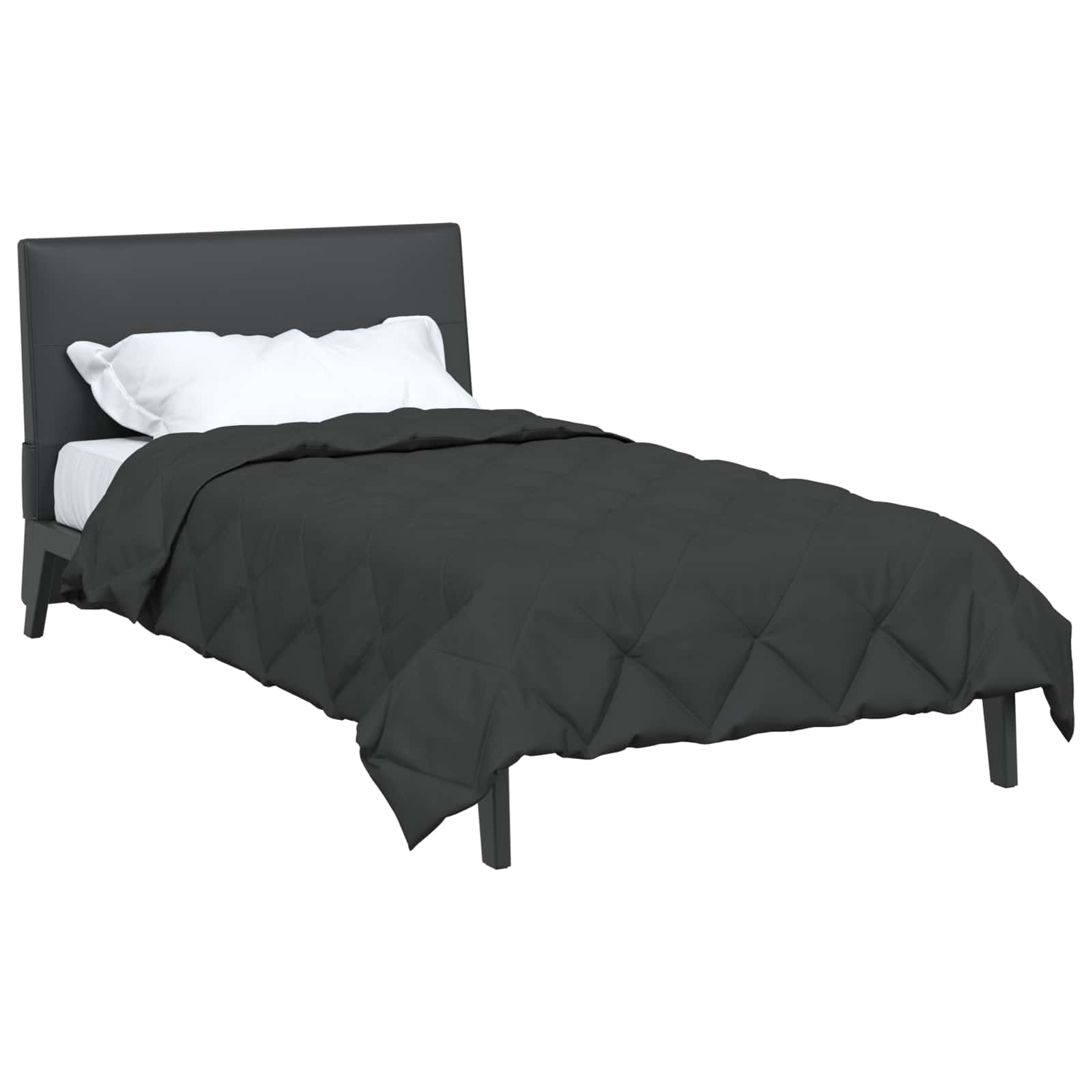 Vidaxl zomer dekbed antraciet 220 x 140 cm microfiber