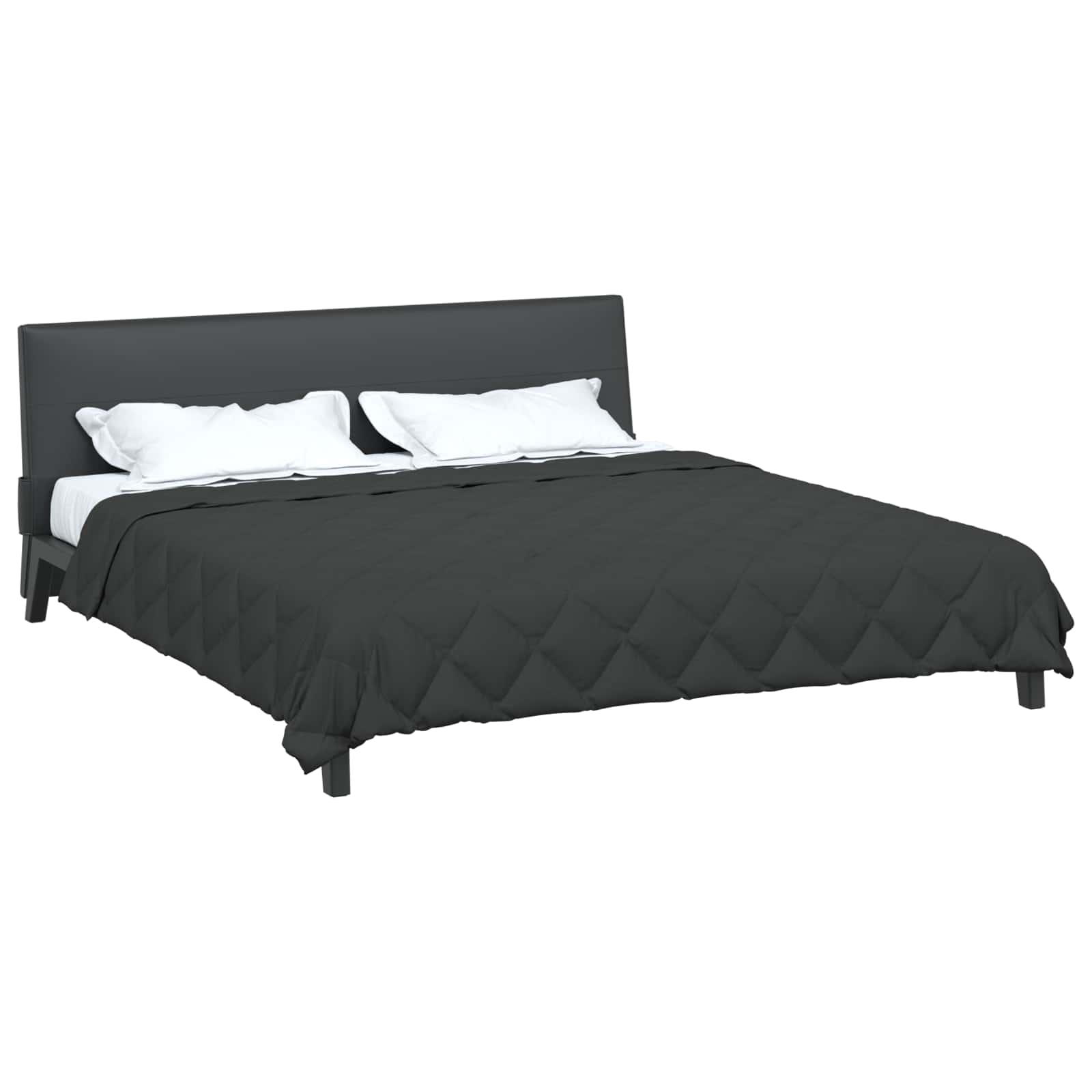 Vidaxl zomer dekbed antraciet 220 x 260 cm microfiber