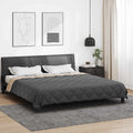 Vidaxl zomer dekbed antraciet en taupe 220 x 260 cm microfiber