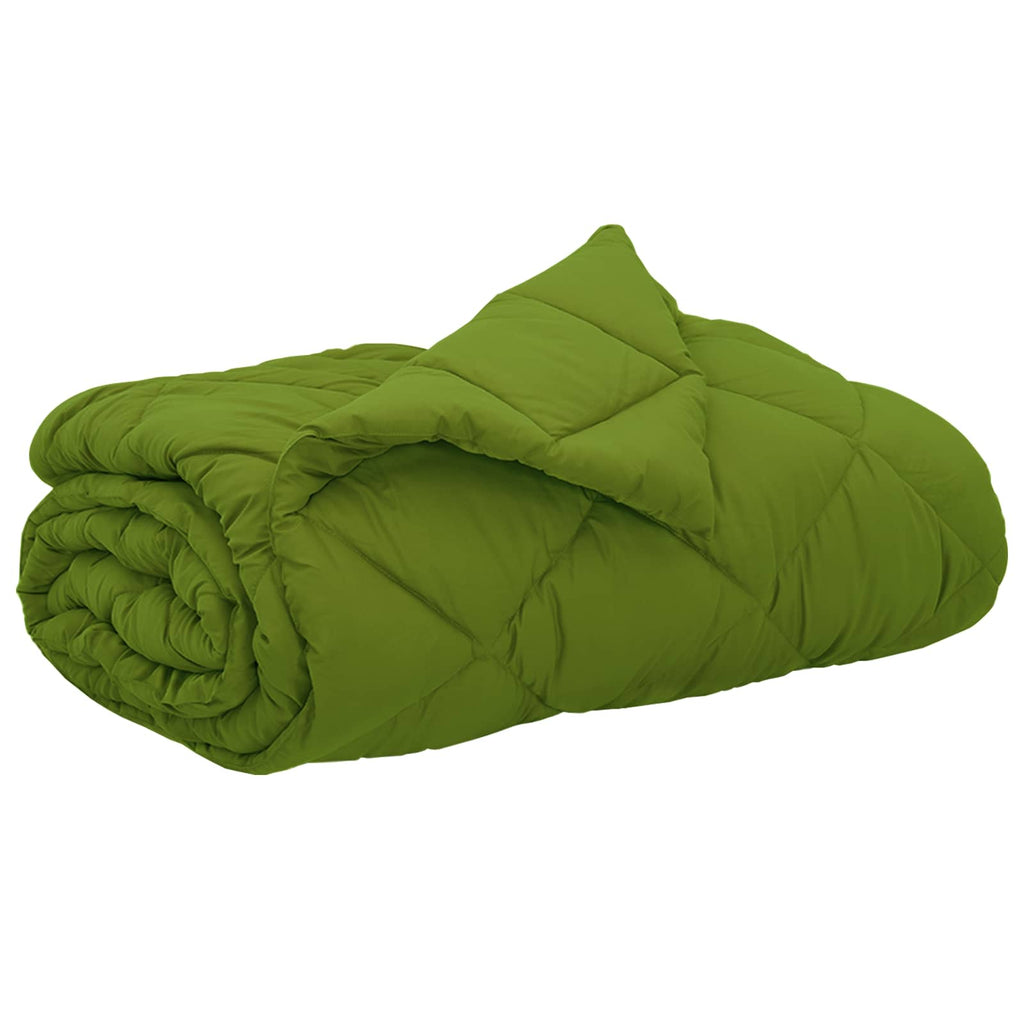 Vidaxl zomer dekbed groen 240 x 200 cm microfiber