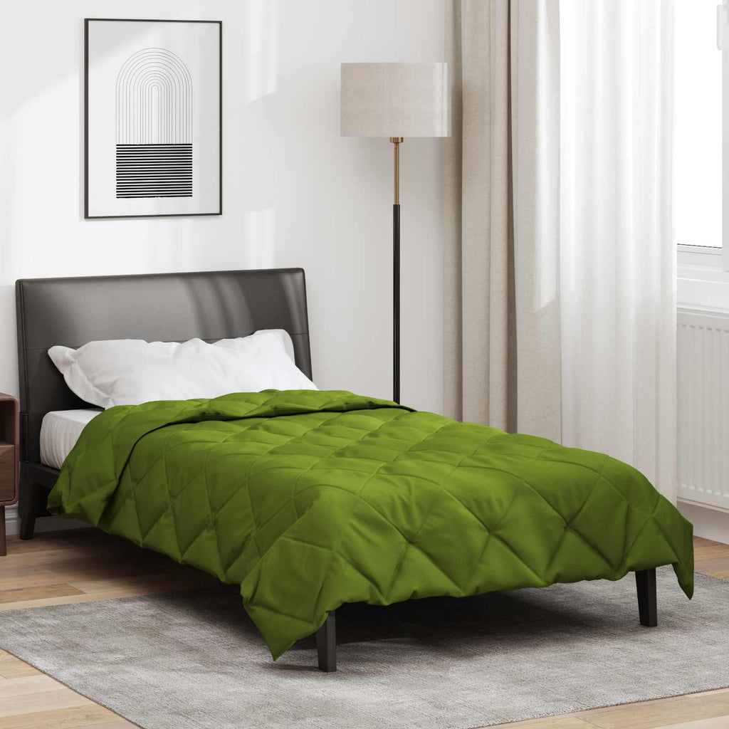 Vidaxl zomer dekbed groen 220 x 140 cm microfiber