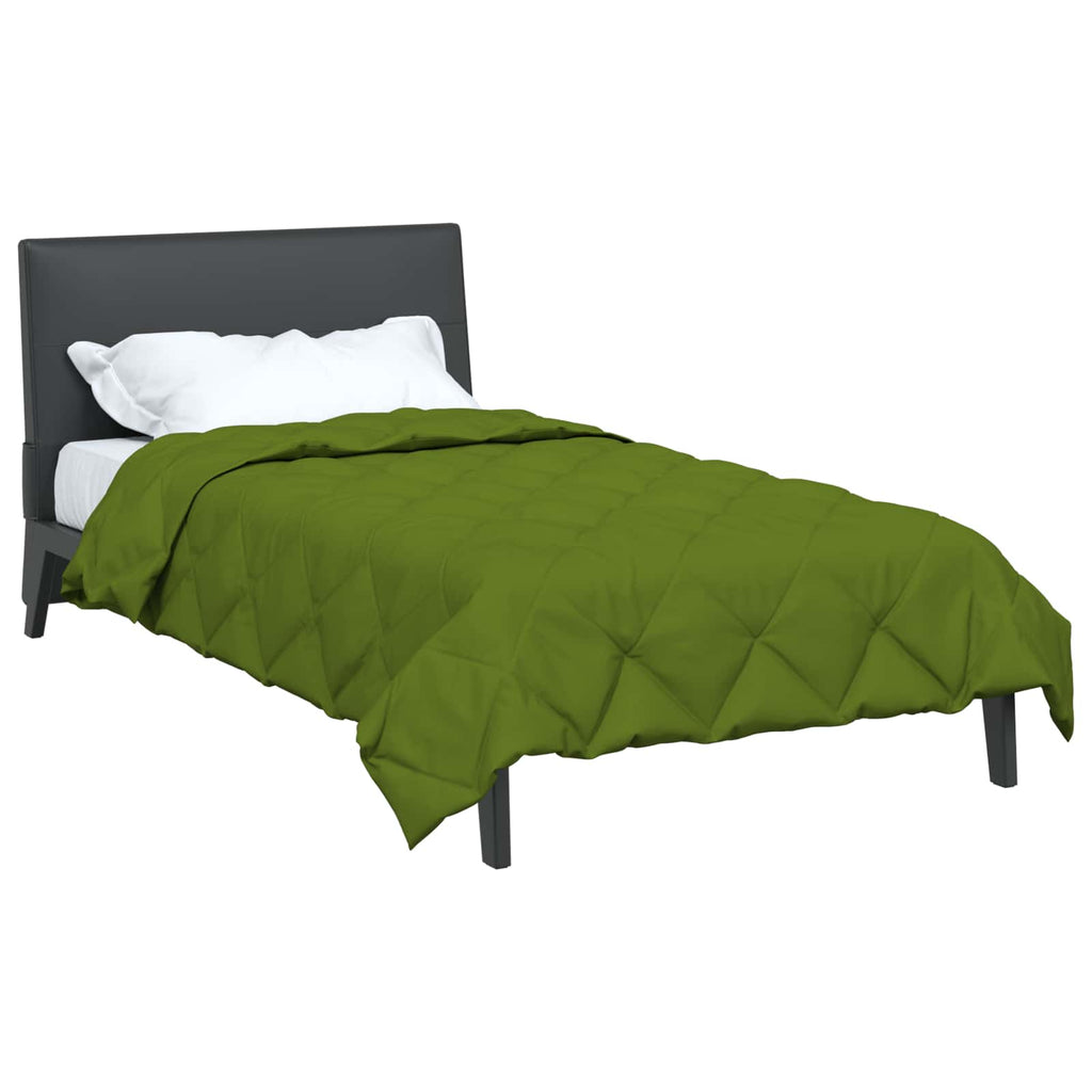 Vidaxl zomer dekbed groen 220 x 155 cm microfiber