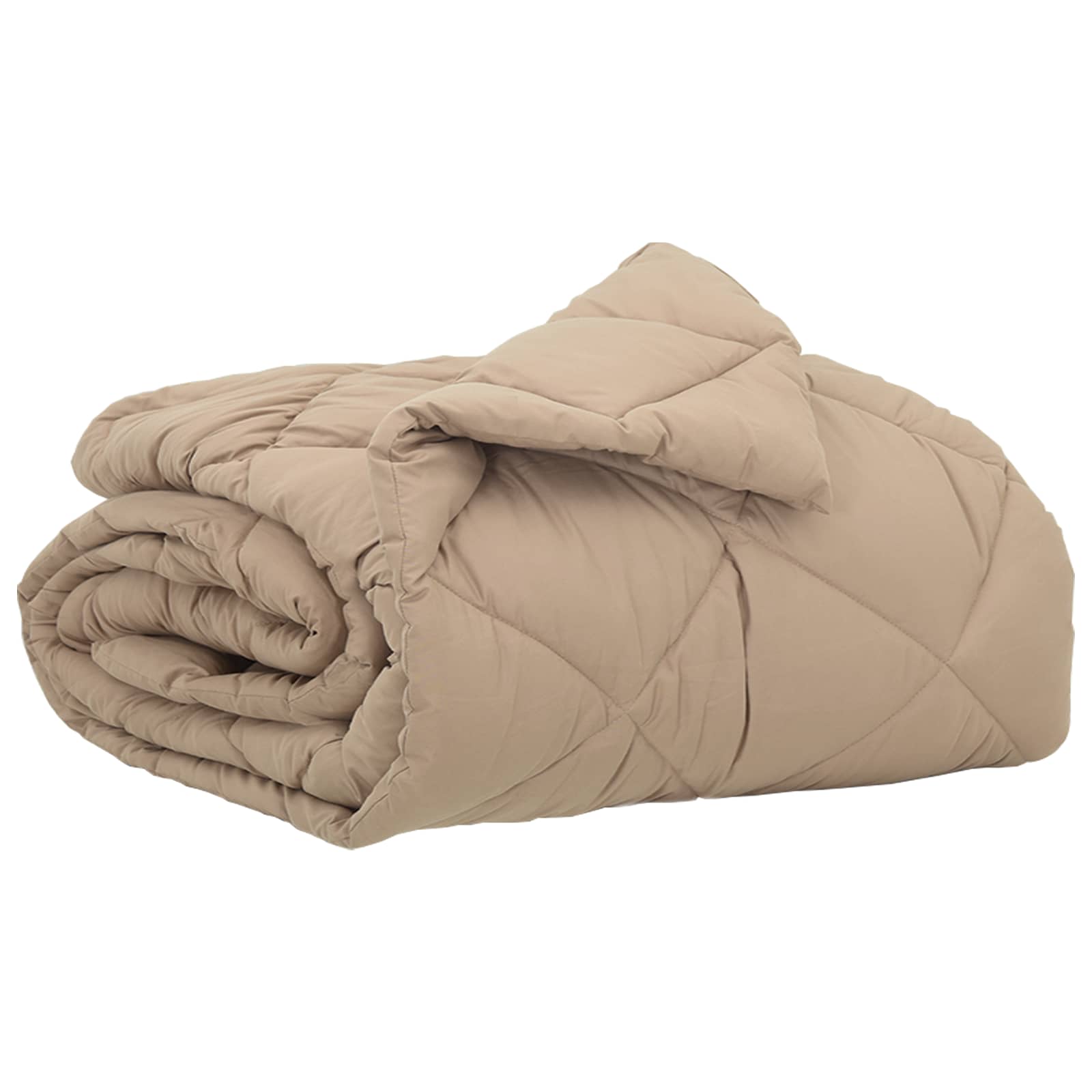 Vidaxl zomer dekbed taupe 220 x 140 cm microfiber