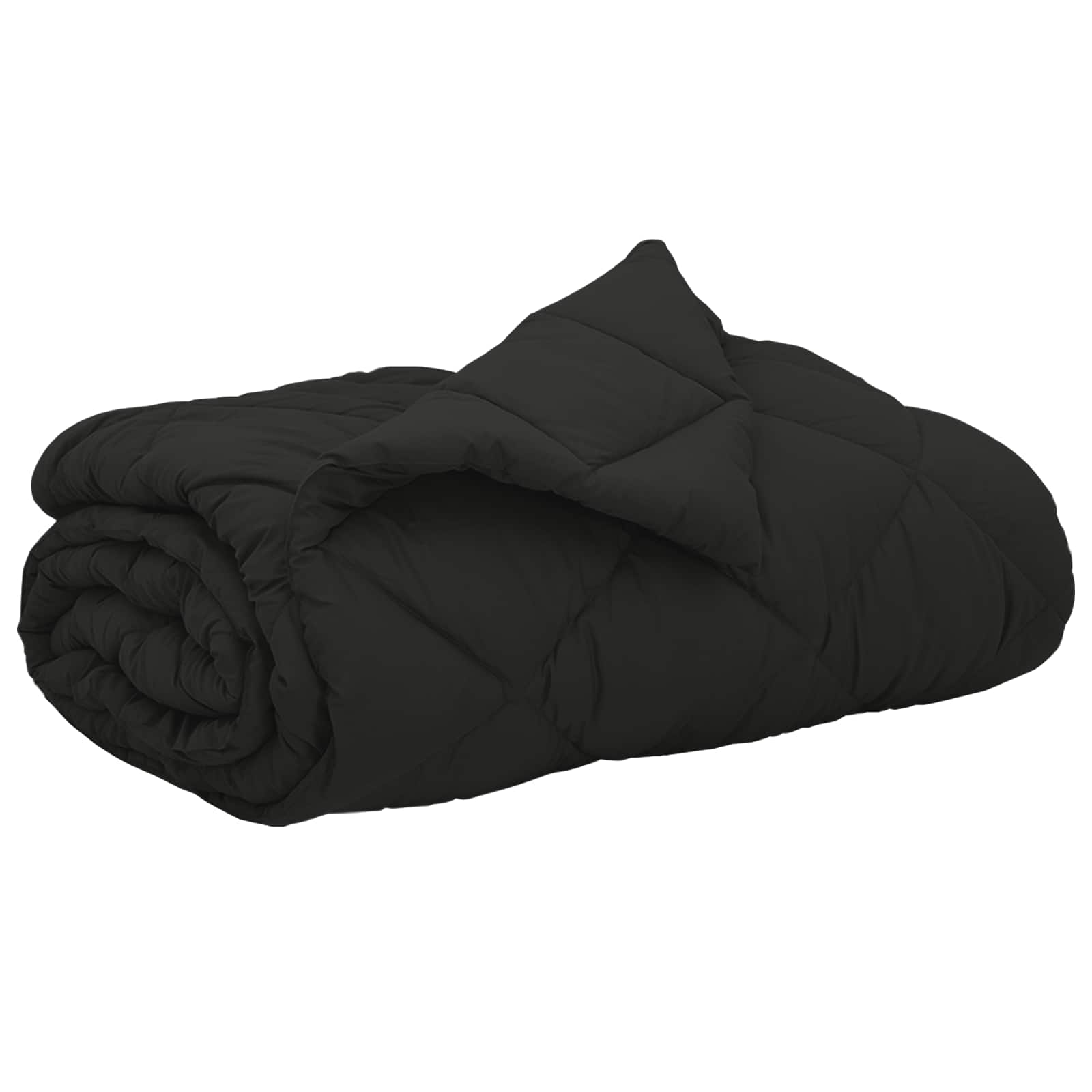 Vidaxl zomer dekbed zwart 240 x 260 cm microfiber