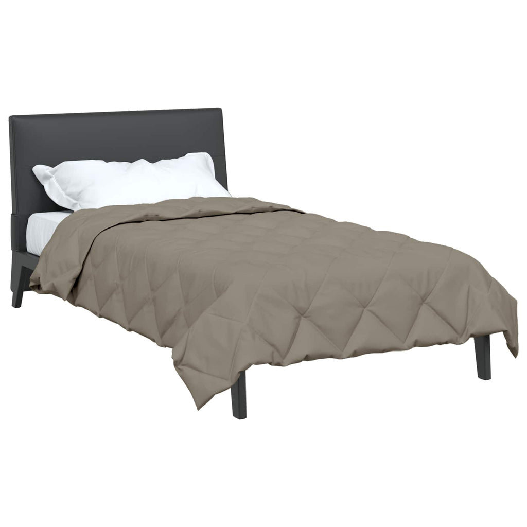 Vidaxl zomer dekbed lichtgrijs 200 x 140 cm microfiber