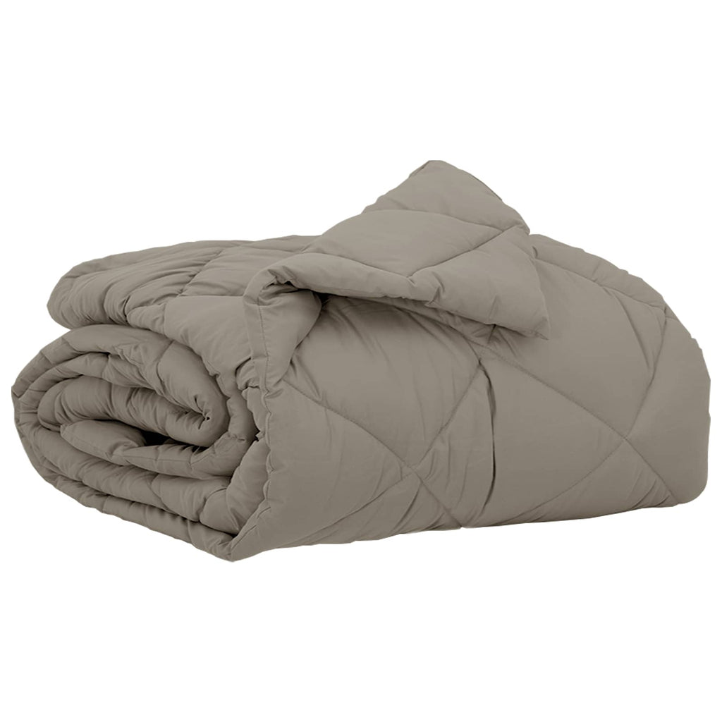 Vidaxl zomer dekbed lichtgrijs 220 x 135 cm microfiber