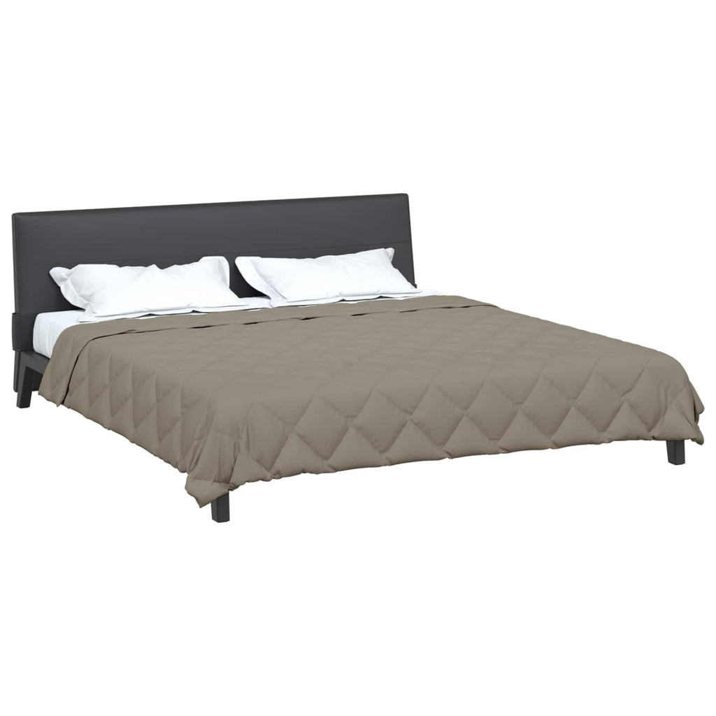 Vidaxl zomer dekbed lichtgrijs 220 x 240 cm microfiber