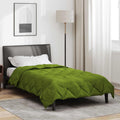 Vidaxl vol jaar dekbed groen 200 x 155 cm microfiber