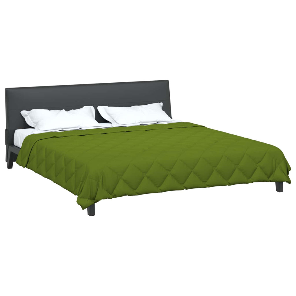 Vidaxl vol jaar dekbed groen 220 x 200 cm microfiber