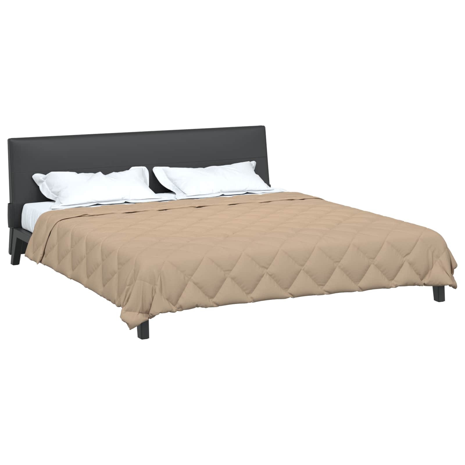 Vidaxl vol jaar dekbed taupe 220 x 200 cm microfiber