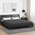 Vidaxl vol jaar dekbed zwart en anthraciet 220 x 200 cm microfiber