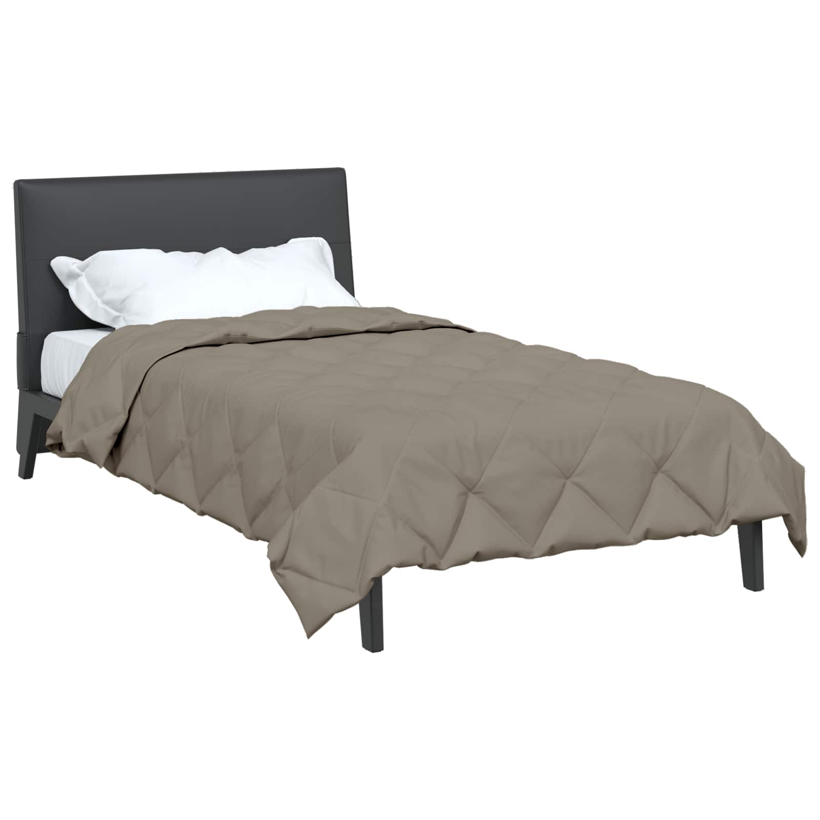 Vidaxl vol jaar dekbed lichtgrijs 200 x 135 cm microfiber