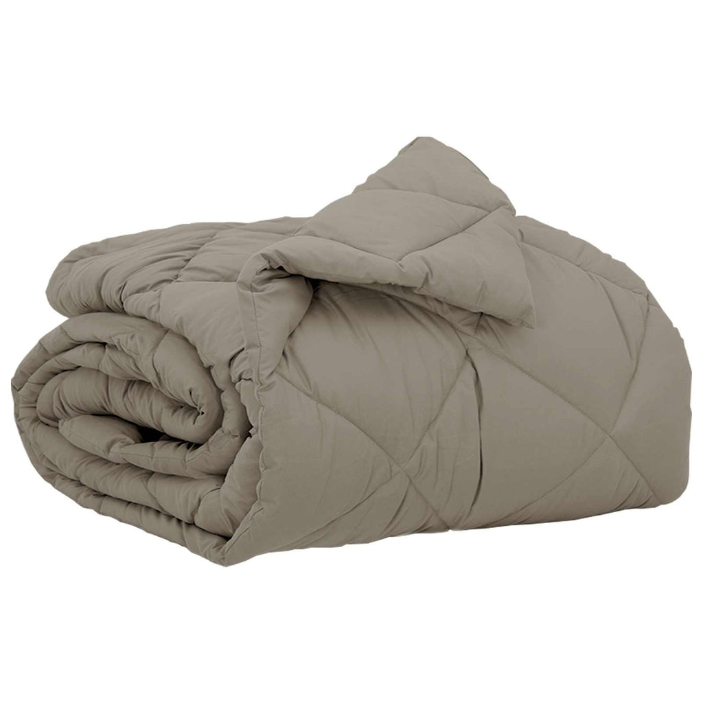 Vidaxl vol jaar dekbed lichtgrijs 200 x 155 cm microfiber