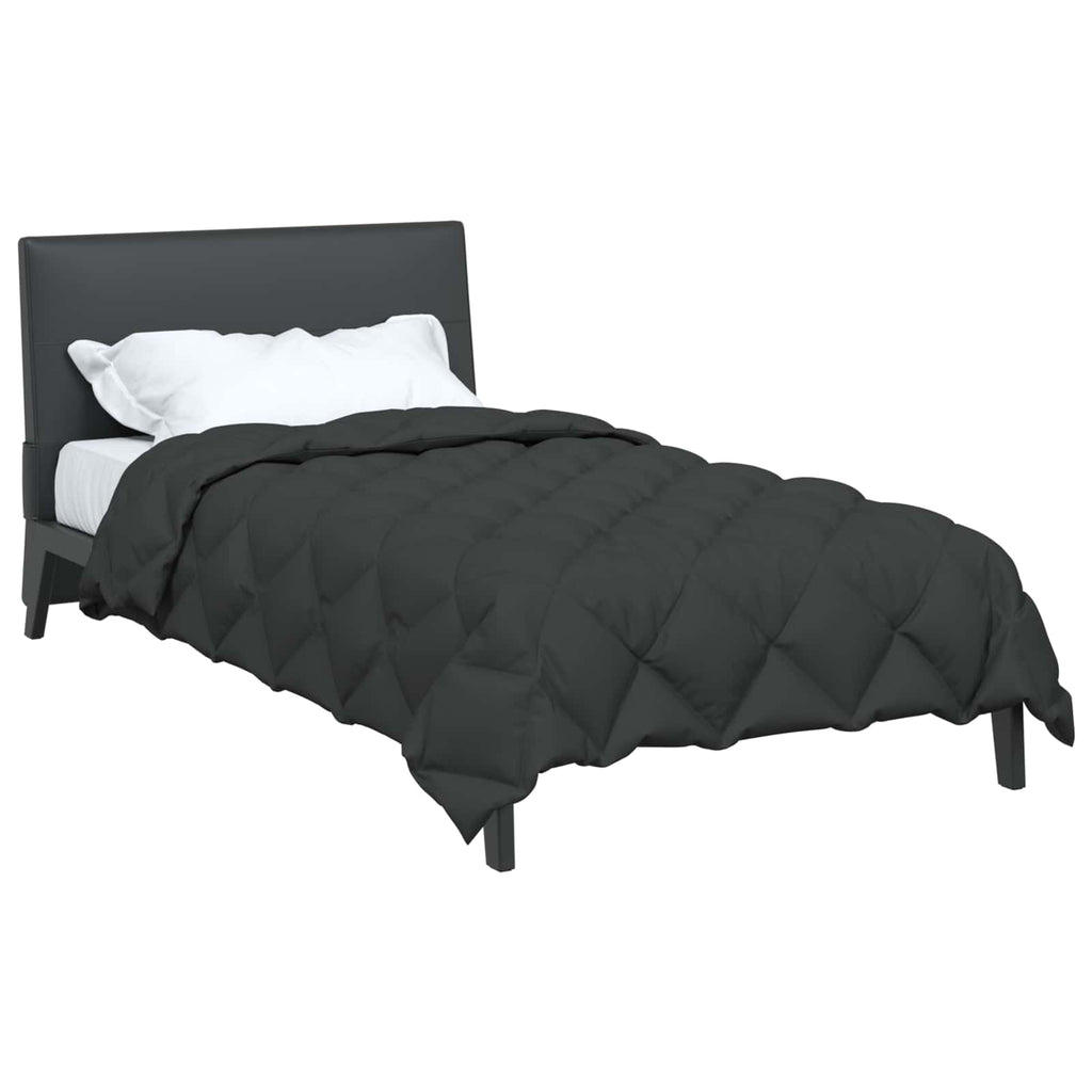Vidaxl winter dekbed antraciet 220 x 140 cm microfiber