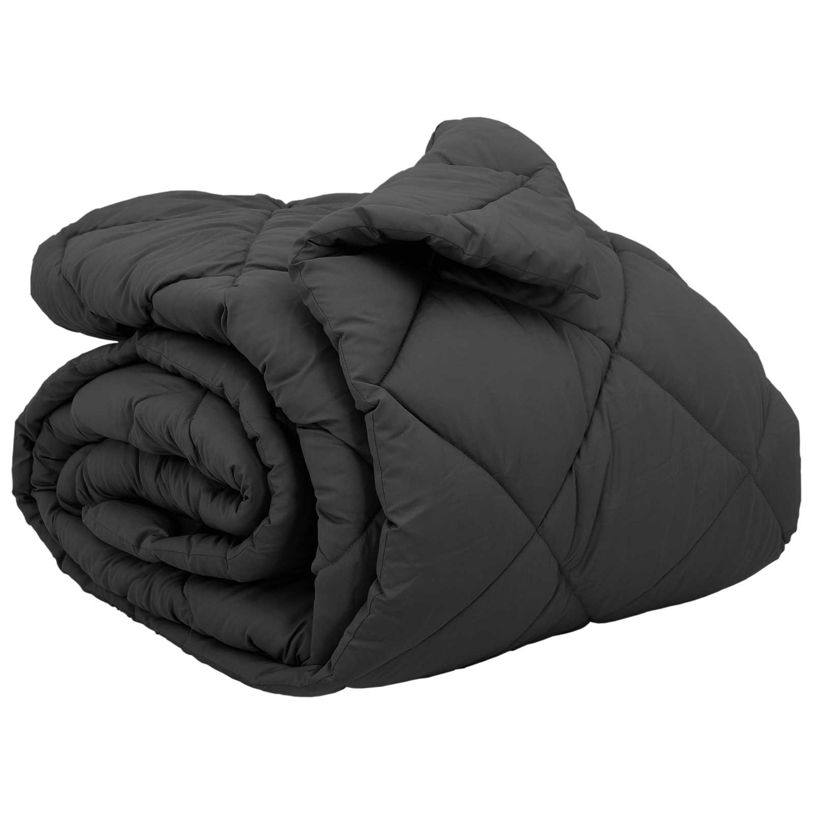 Vidaxl winter dekbed antraciet 220 x 200 cm microfiber