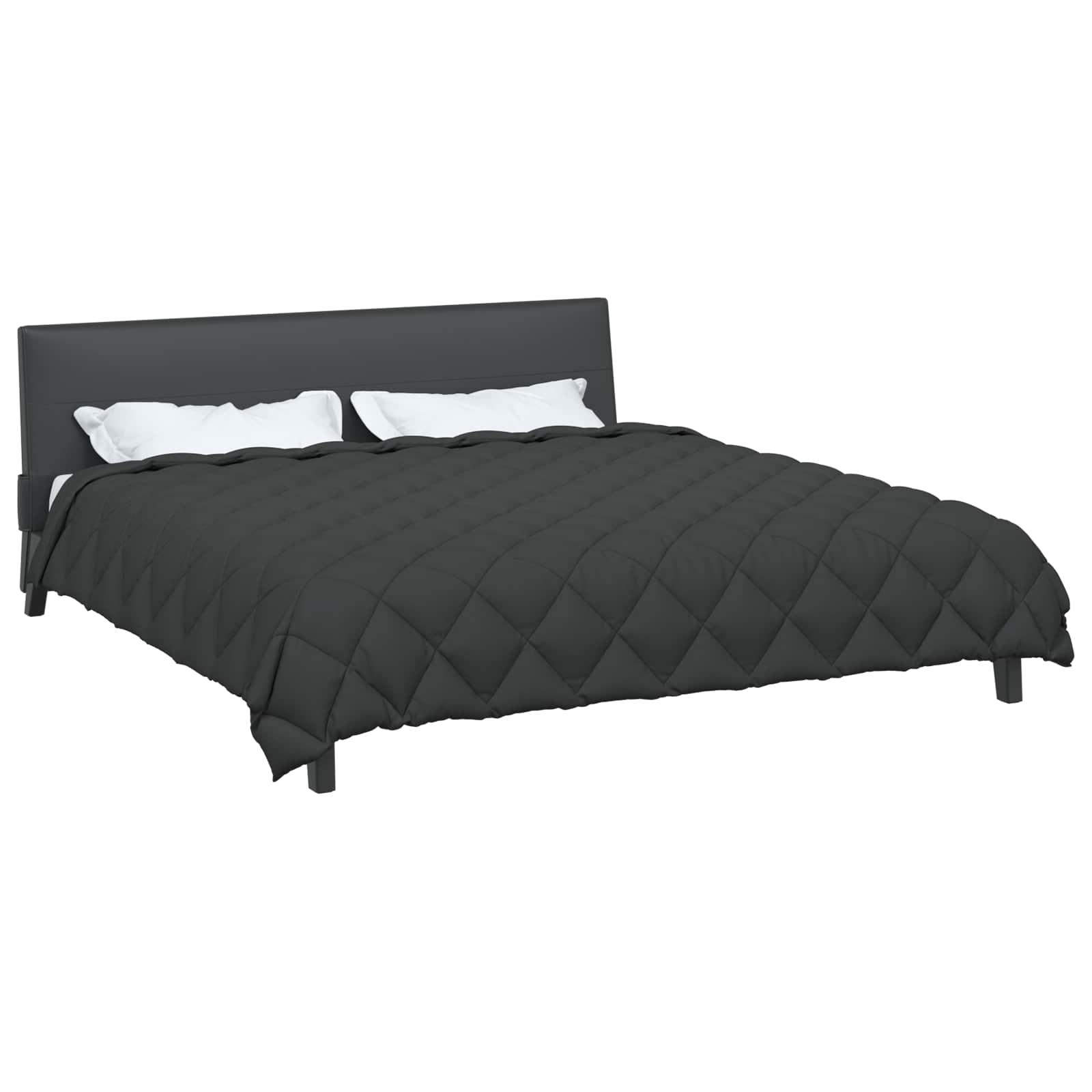 Vidaxl winter dekbed antraciet 240 x 260 cm microfiber