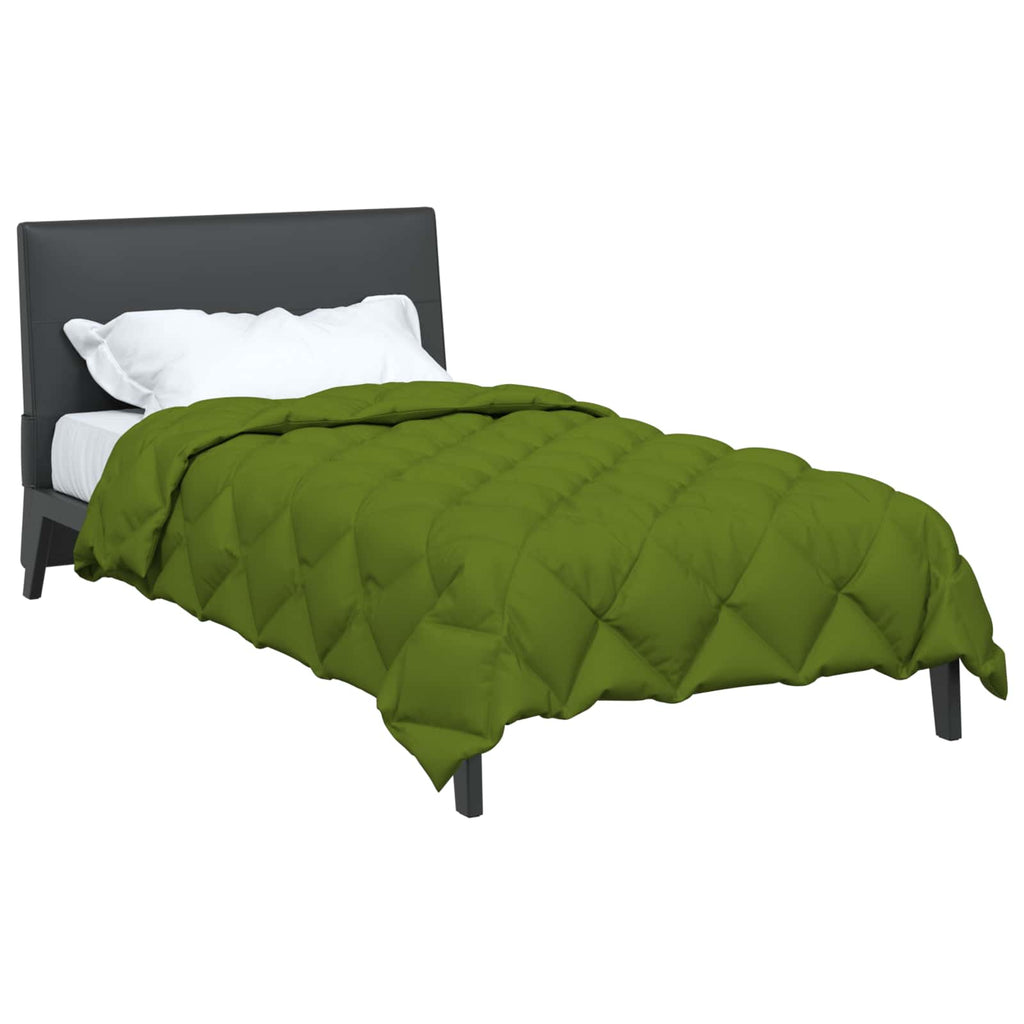 Vidaxl winter dekbed groen 200 x 140 cm microfiber