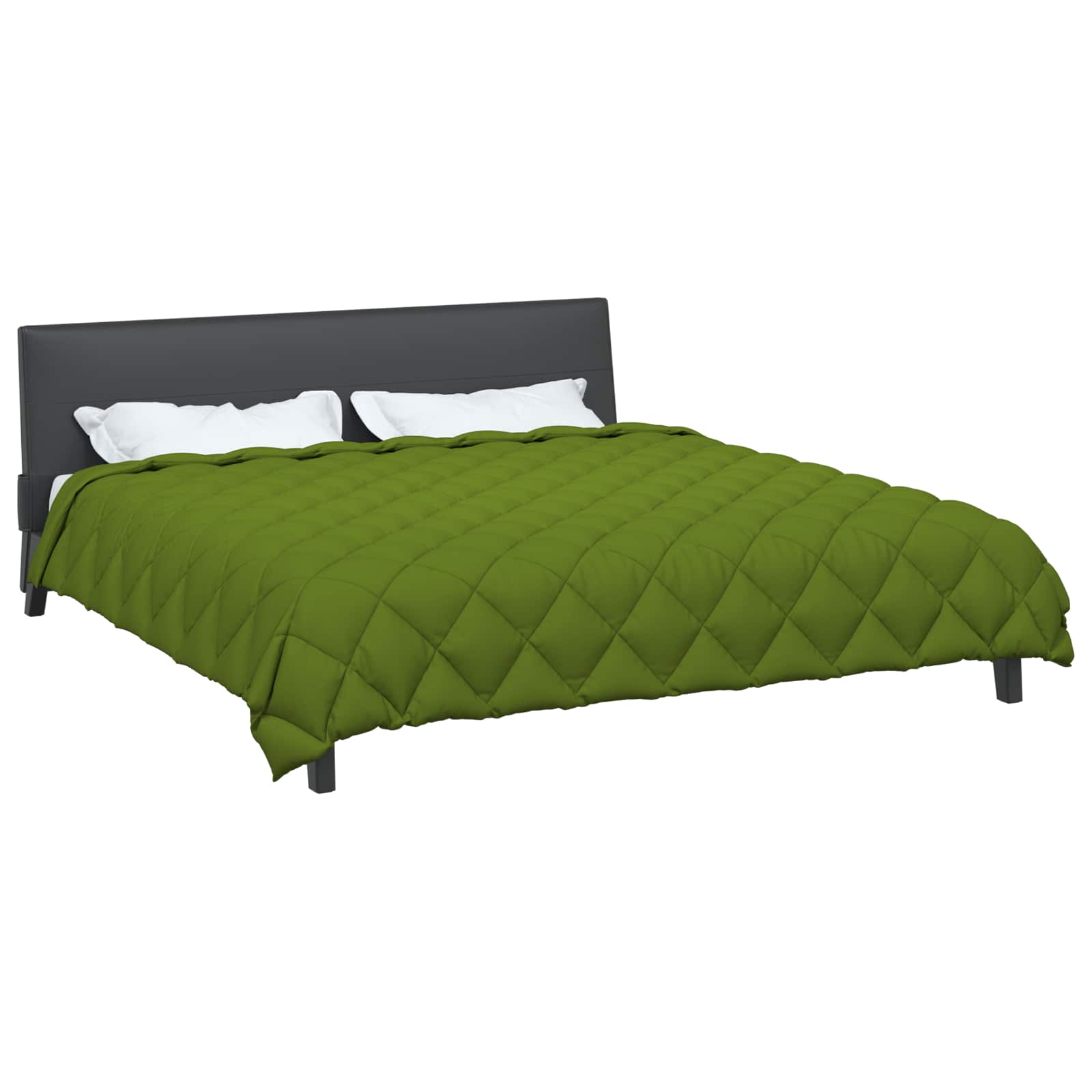 Vidaxl winter dekbed groen 220 x 200 cm microfiber
