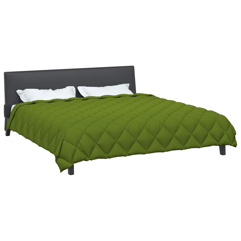 Vidaxl winter dekbed groen 220 x 260 cm microfiber