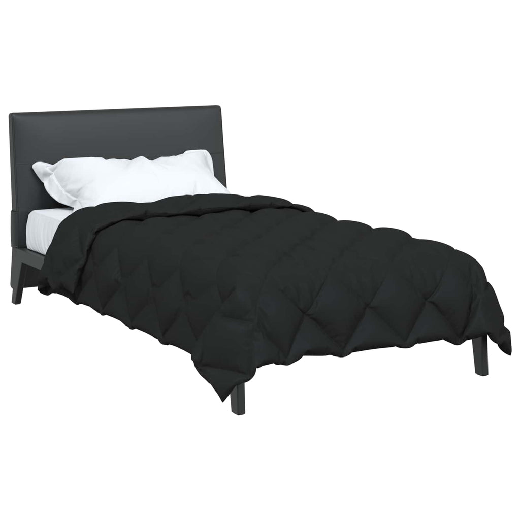 Vidaxl winter dekbed zwart 200 x 155 cm microfiber