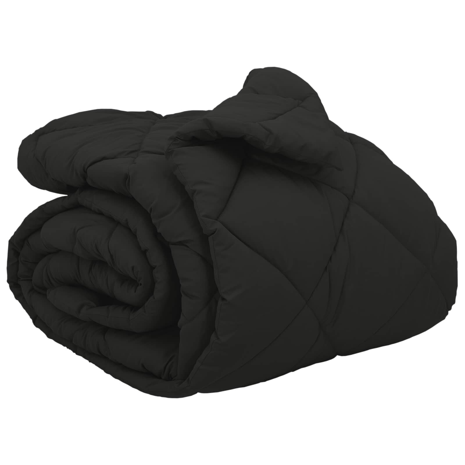 Vidaxl winter dekbed zwart 240 x 200 cm microfiber