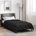 Vidaxl winter dekbed zwart 220 x 155 cm microfiber