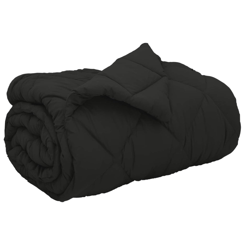 Vidaxl winter dekbed zwart 220 x 155 cm microfiber