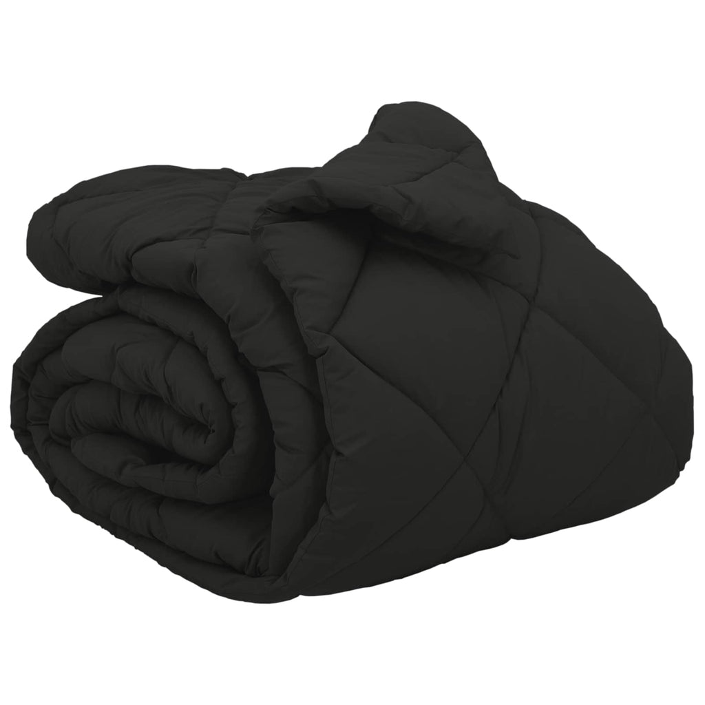 Vidaxl winter dekbed zwart 220 x 240 cm microfiber