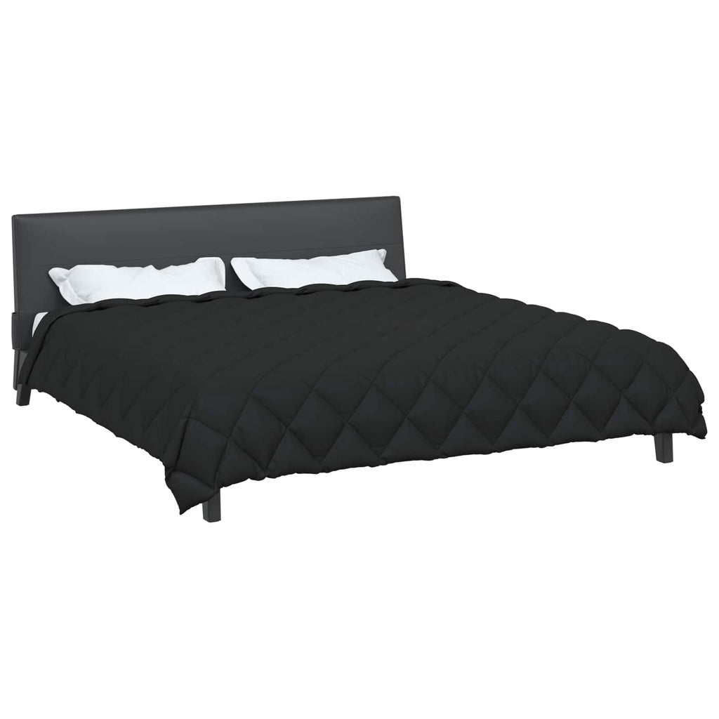 Vidaxl winter dekbed zwart 220 x 240 cm microfiber