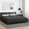 Vidaxl winter dekbed zwart en anthraciet 220 x 240 cm microfiber
