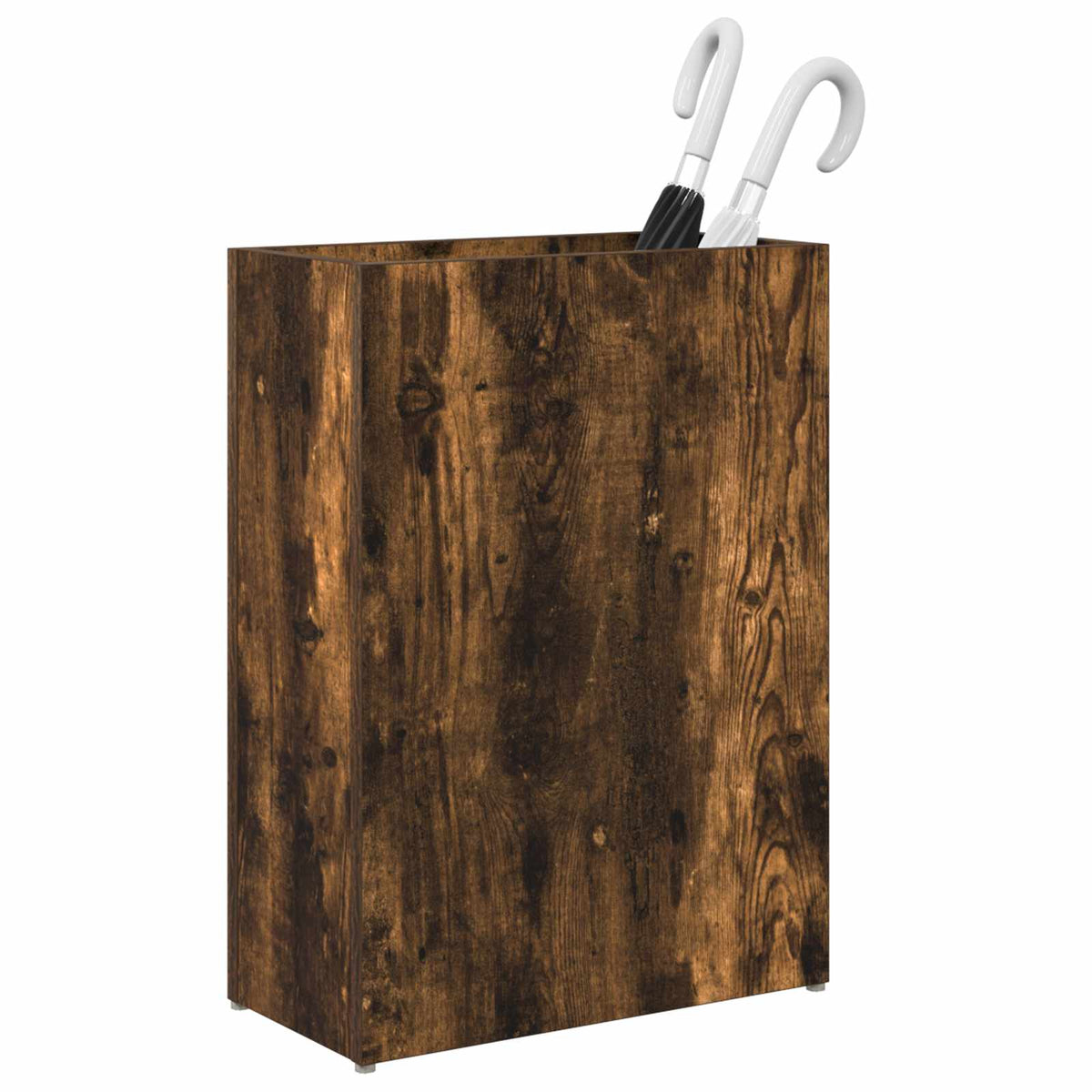 Vidaxl paraplu standaard gerookt eiken 40 x 20 x 55,5 cm bewerkt hout