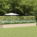 Vidaxl plantenbak ivoor 600 x 80 x 45 cm staal