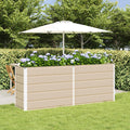 Vidaxl plantenbak ivoor 480 x 50 x 45 cm gegalvaniseerd staal