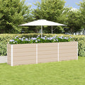 Vidaxl plantenbak ivoor 480 x 50 x 45 cm gegalvaniseerd staal