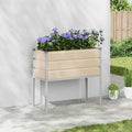 Vidaxl plantenbak ivoor 100 x 45 x 90 cm gegalvaniseerd staal