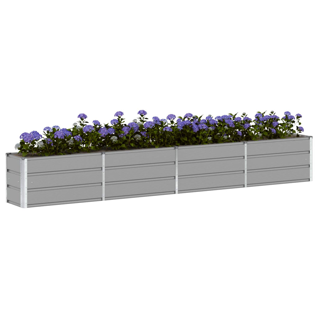 Vidaxl plantenbak lichtgrijs 320 x 40 x 45 cm staal
