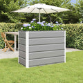 Vidaxl plantenbak lichtgrijs 480 x 50 x 45 cm gegalvaniseerd staal