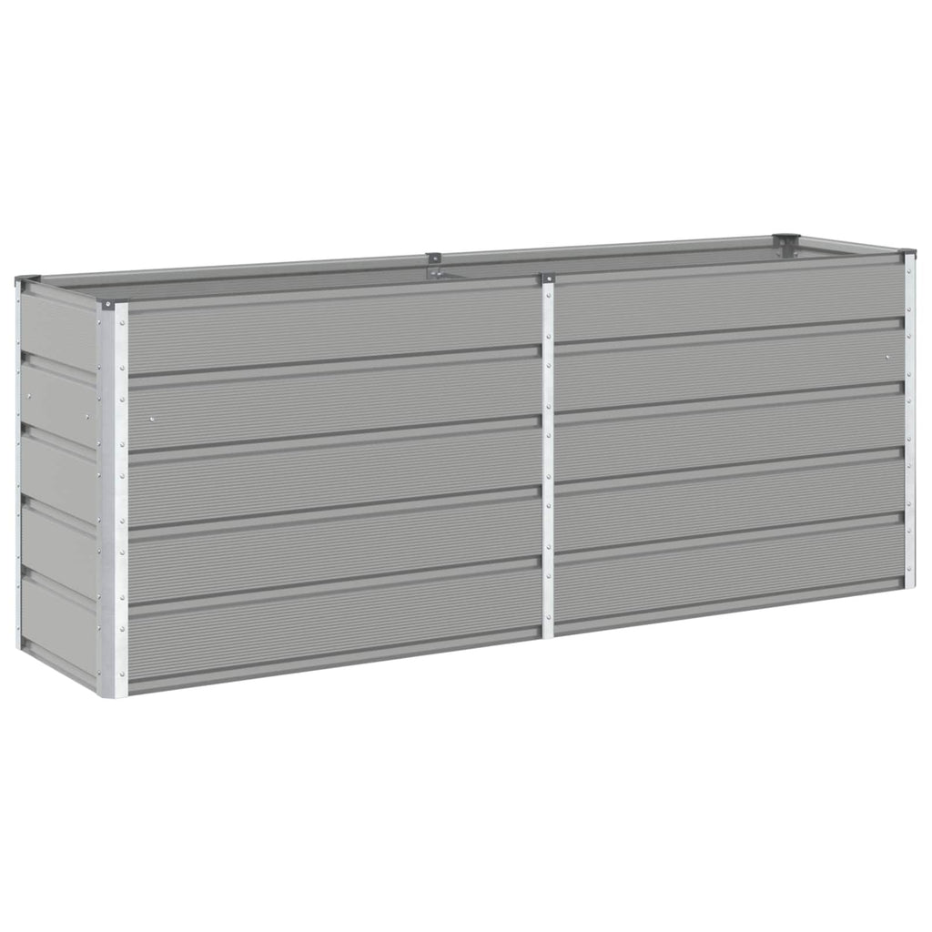 Vidaxl plantenbak lichtgrijs 480 x 50 x 45 cm gegalvaniseerd staal
