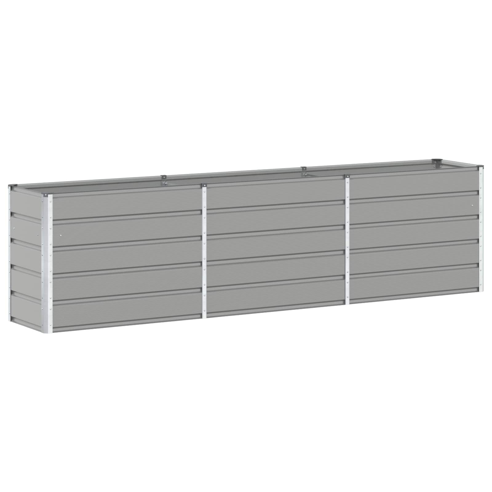 Vidaxl plantenbak lichtgrijs 480 x 50 x 45 cm gegalvaniseerd staal