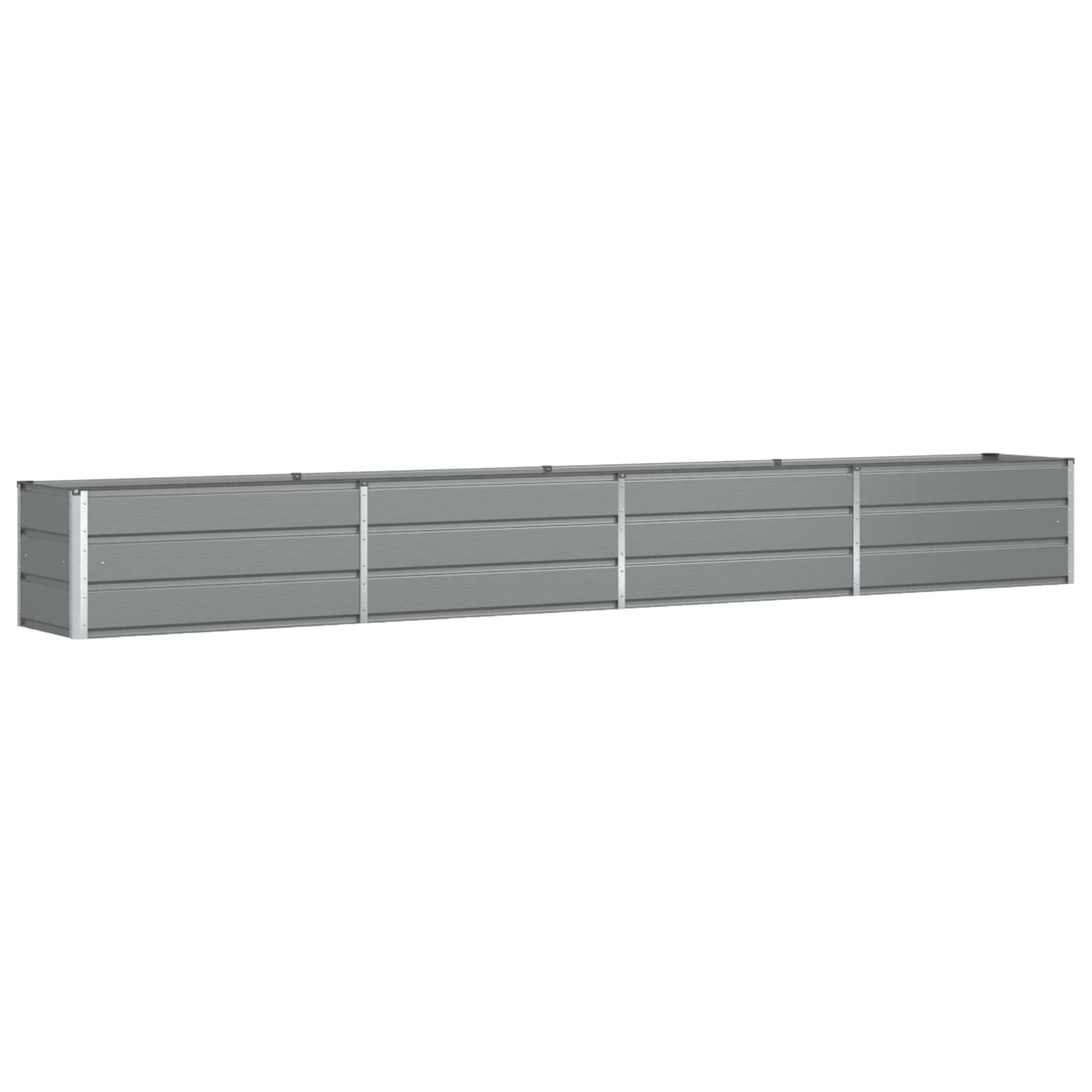 Vidaxl plantenbak lichtgrijs 480 x 50 x 45 cm gegalvaniseerd staal