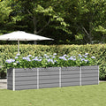Vidaxl plantenbak lichtgrijs 480 x 50 x 45 cm gegalvaniseerd staal