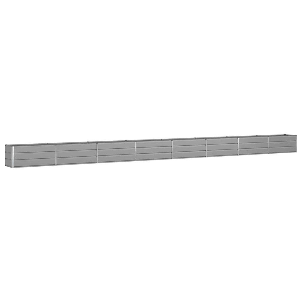 Vidaxl plantenbak lichtgrijs 480 x 50 x 45 cm gegalvaniseerd staal