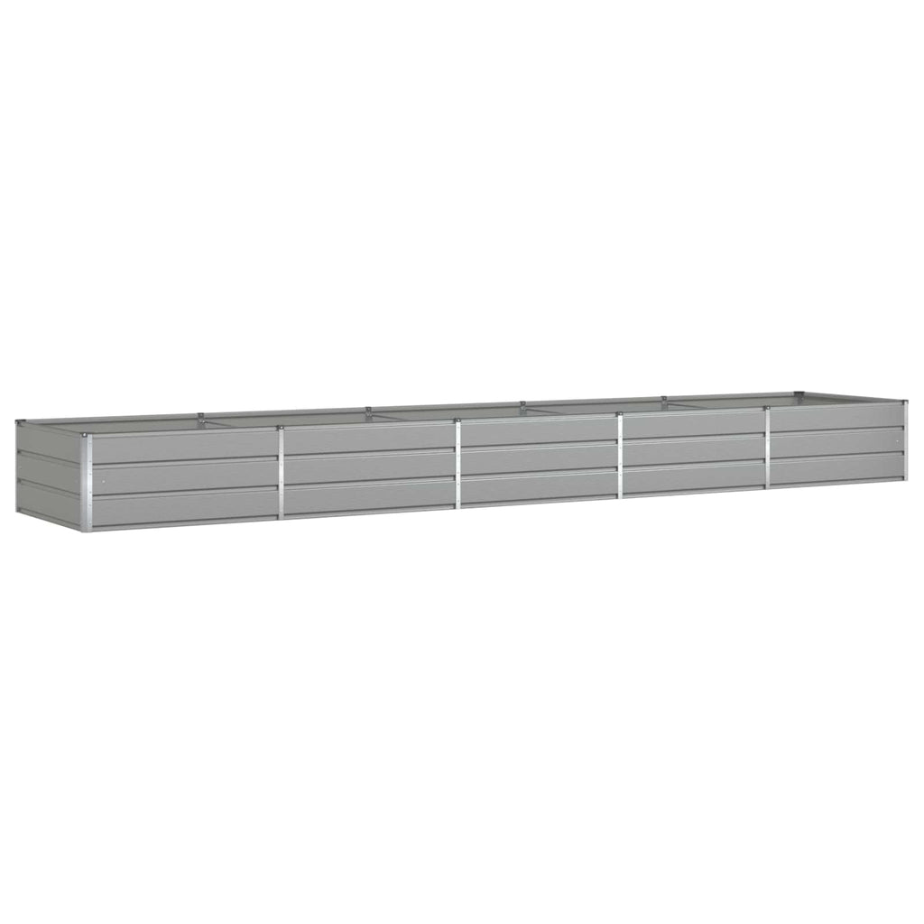 Vidaxl plantenbak lichtgrijs 195 x 100 x 45 cm gegalvaniseerd staal